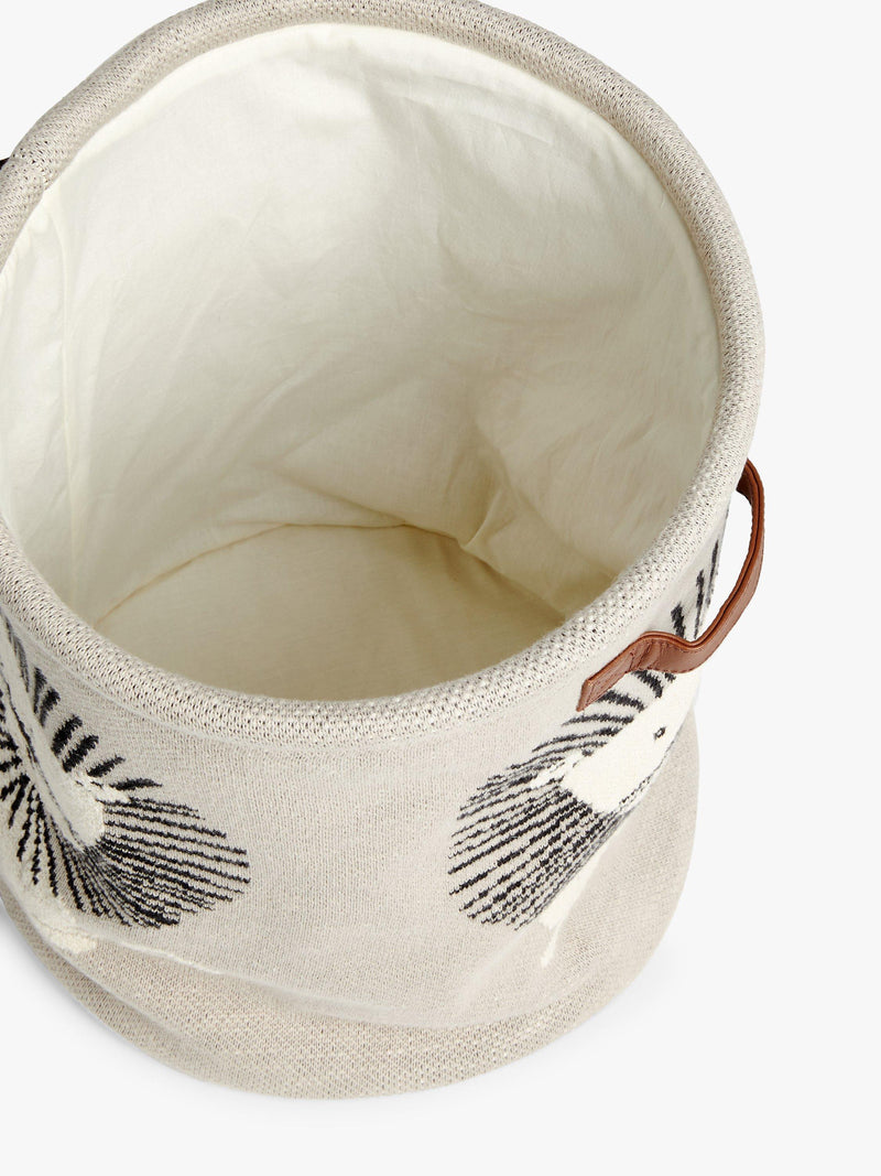 John Lewis lion knitted storage basket natural - British product