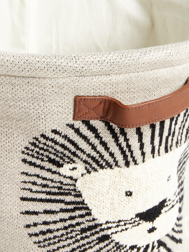 John Lewis lion knitted storage basket natural - British product