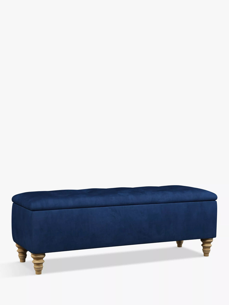 John Lewis Rouen Upholstered Ottoman Storage Box, Extra Large