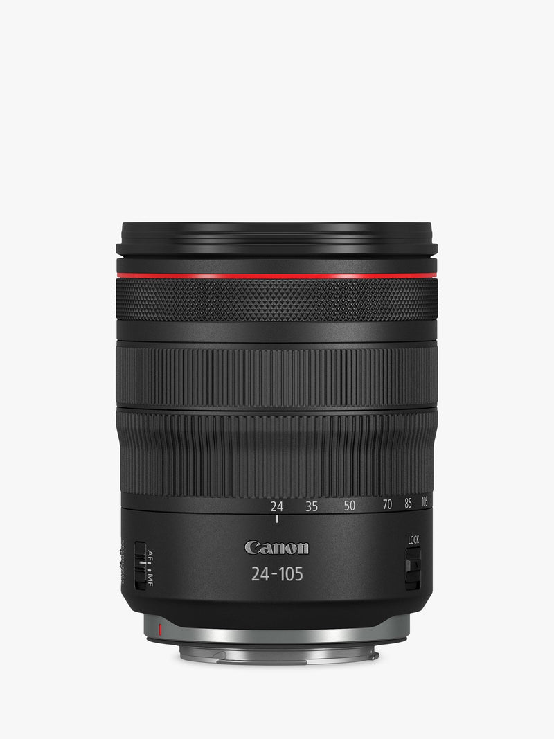 Canon RF 24-105mm f/4L IS USM zoom lens, UK version