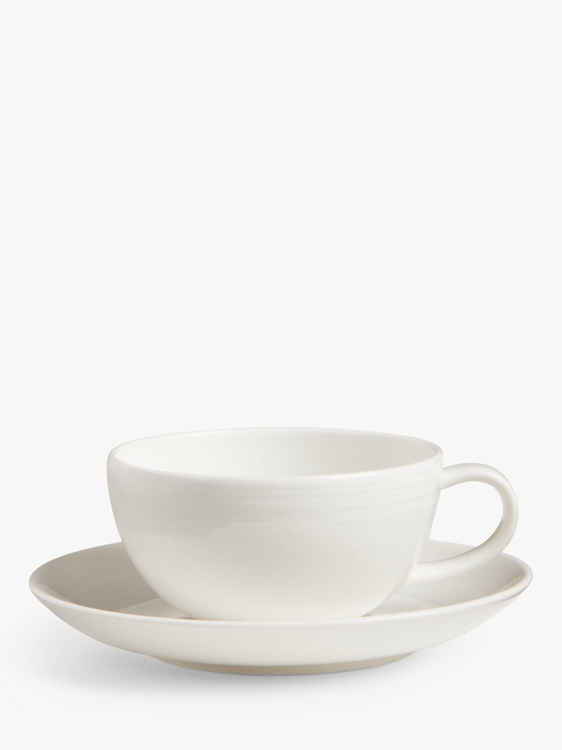 John Lewis Luna fine china teacup and saucer set 260ml - British product