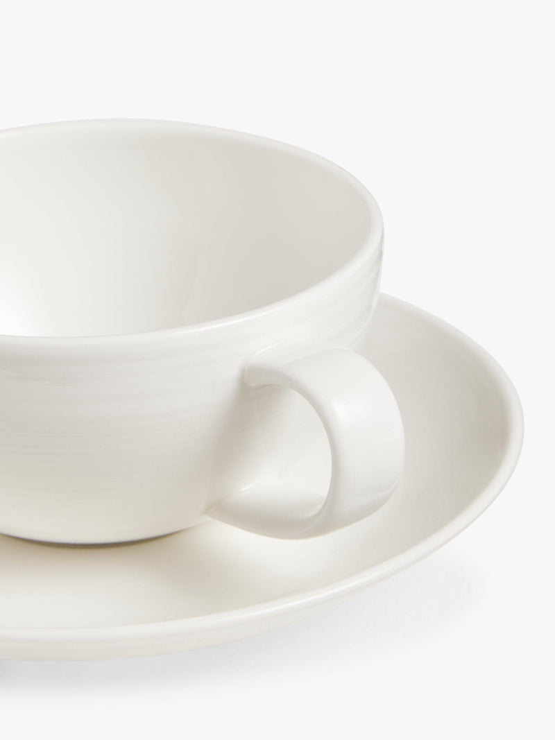 John Lewis Luna fine china teacup and saucer set 260ml - British product