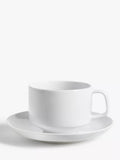 John Lewis white porcelain cup and saucer set 275ml - British product