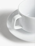 John Lewis white porcelain cup and saucer set 275ml - British product