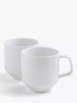 John Lewis John Lewis Design Project Porcelain Mugs Set of 2 400ml- Buy online at McGrocer