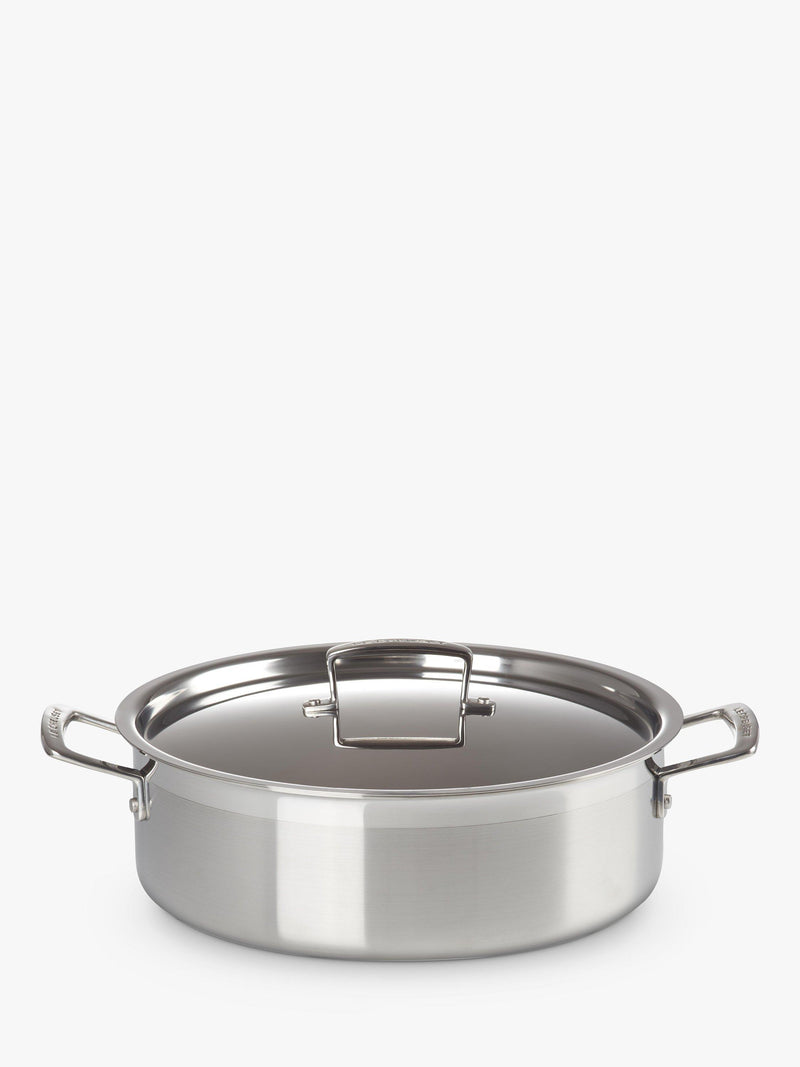 Le Creuset 3-Ply Stainless Steel Sauteuse Pan 28cm, UK version