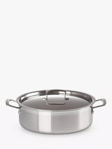 John Lewis Le Creuset 3-Ply Stainless Steel Sauteuse Pan 28cm- Buy online at McGrocer