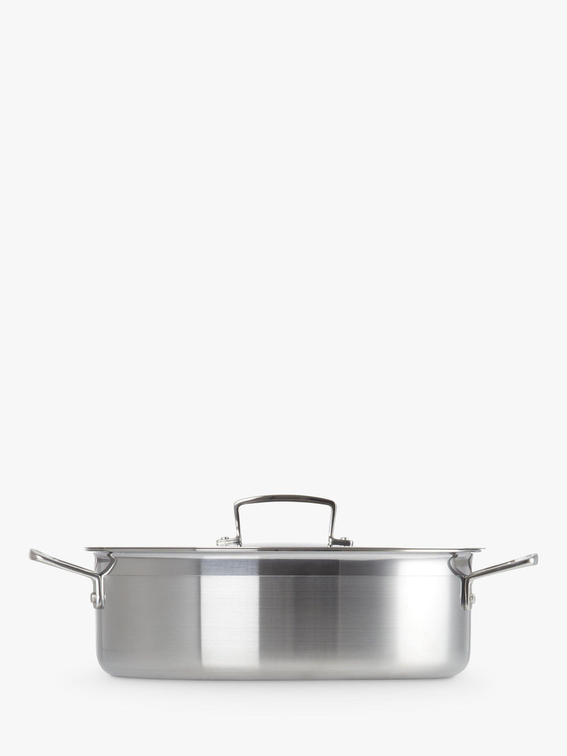 Le Creuset 3-Ply Stainless Steel Sauteuse Pan 28cm, UK version