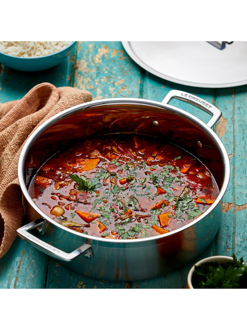 Le Creuset 3-Ply Stainless Steel Sauteuse Pan 28cm, UK version