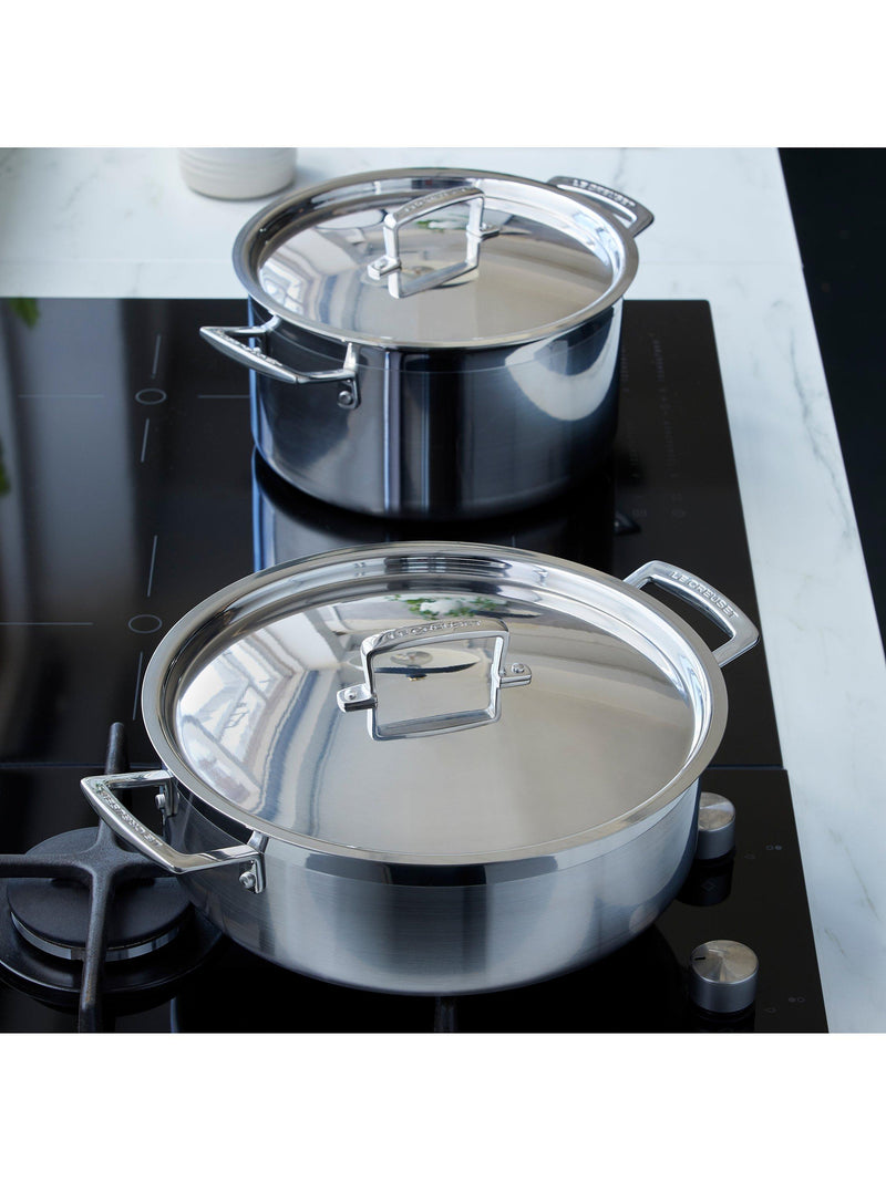 Le Creuset 3-Ply Stainless Steel Sauteuse Pan 28cm, UK version