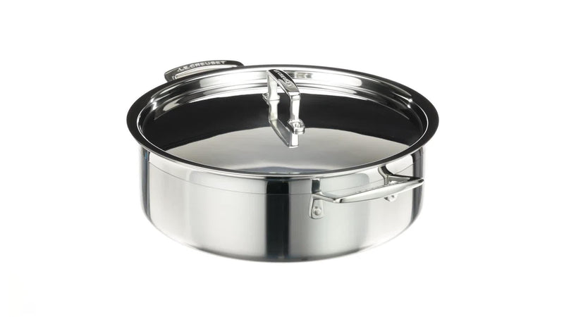 Le Creuset 3-Ply Stainless Steel Sauteuse Pan 28cm, UK version