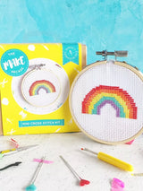 John Lewis The Make Arcade Mini Rainbow Cross Stitch Kit- Buy online at McGrocer