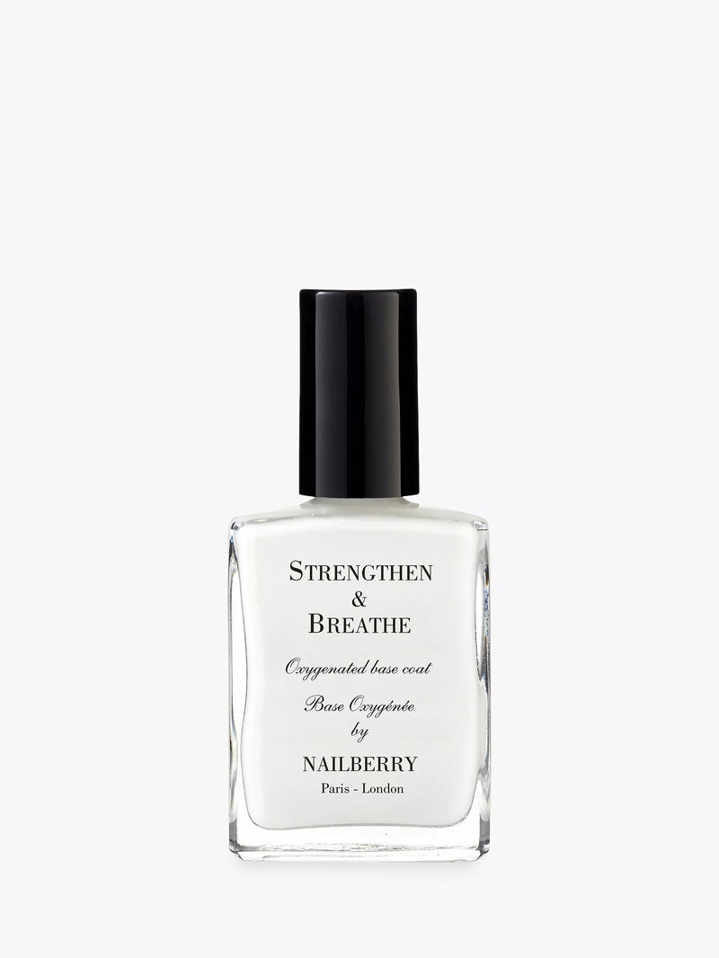 Nailberry Strengthen & Breathe nail strengthening base coat 15ml, imported from the UK