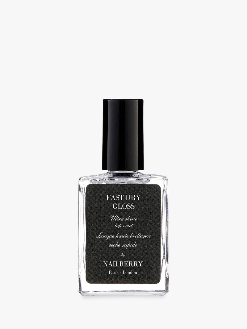 Nailberry fast dry glossy nail top coat 15ml, imported from the UK
