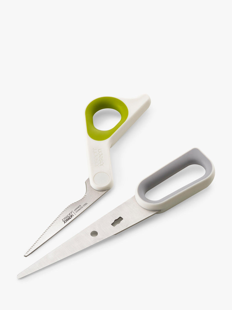 Joseph Joseph PowerGrip kitchen scissors with Japanese stainless-steel blades and non-slip grip, UK version