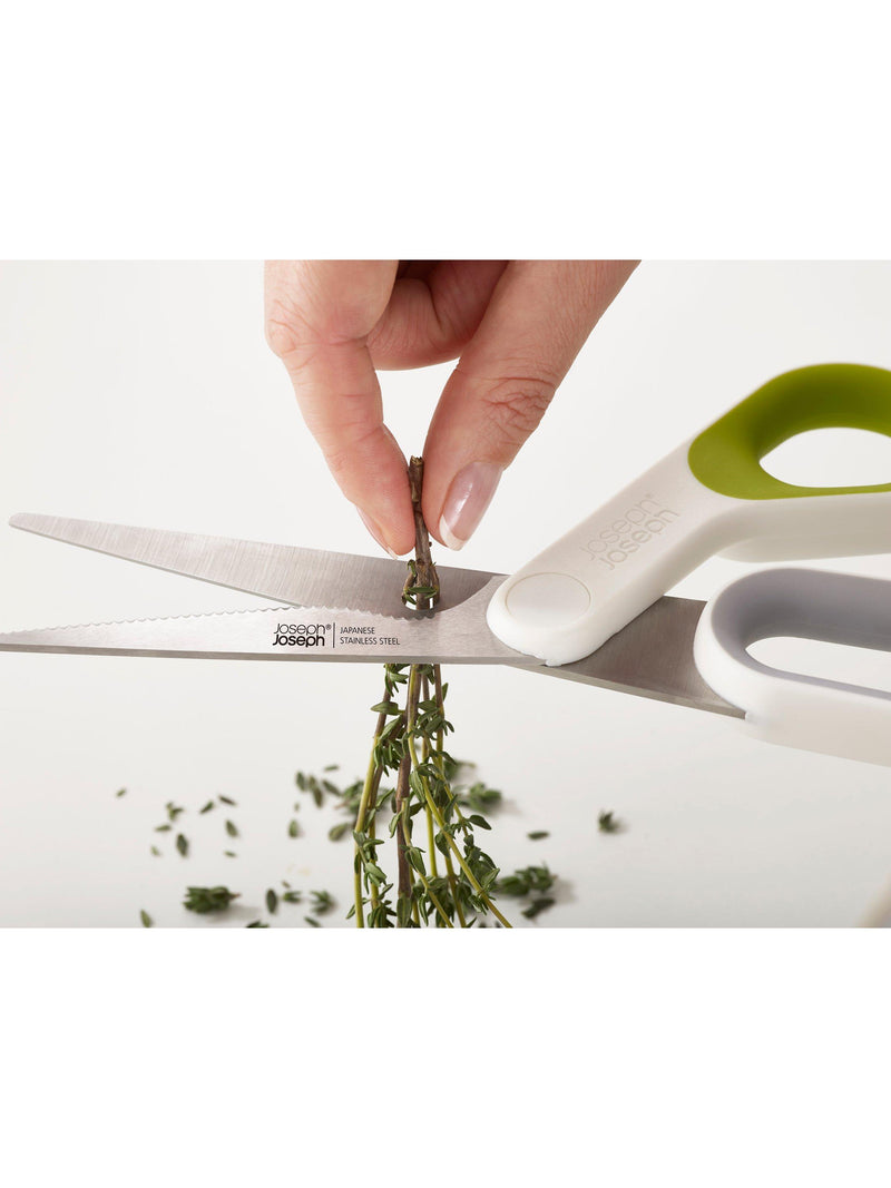 Joseph Joseph PowerGrip kitchen scissors with Japanese stainless-steel blades and non-slip grip, UK version