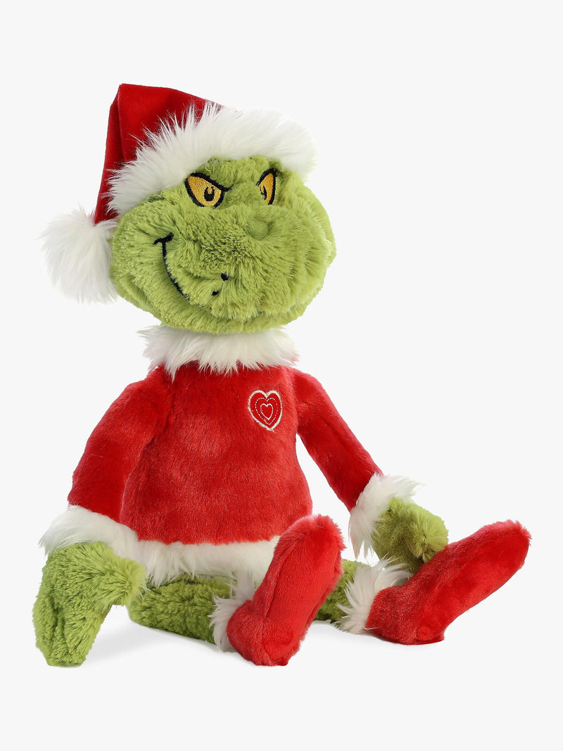 Dr Seuss The Grinch Santa soft toy - British product