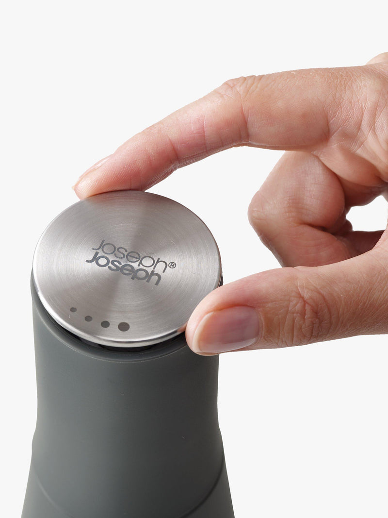 Joseph Joseph salt and pepper mills Milltop set of 2 grey (British brand)