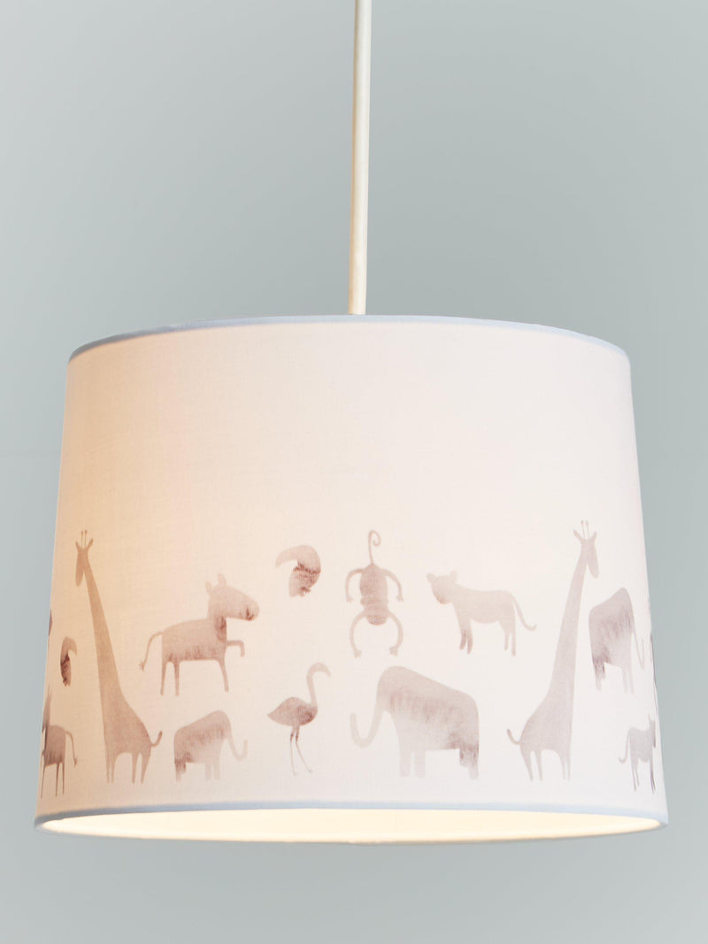 John Lewis Safari lampshade grey 25cm, imported from the UK