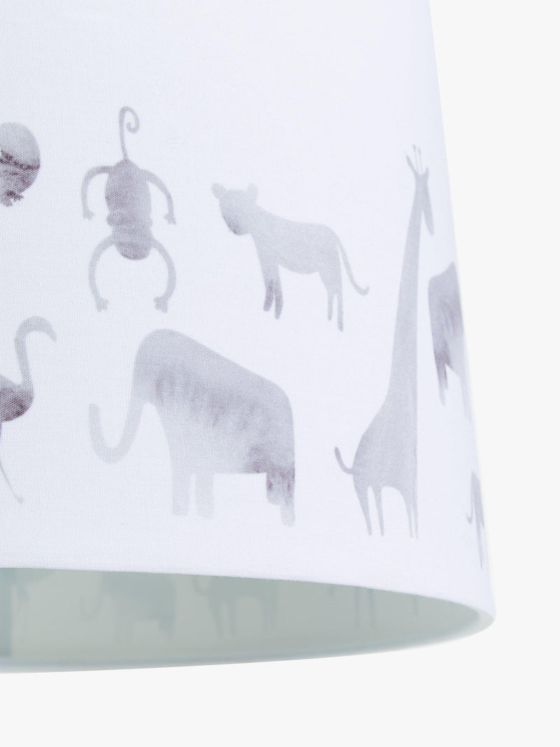 John Lewis Safari lampshade grey 25cm, imported from the UK