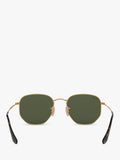 Ray-Ban hexagonal sunglasses gold green 54mm, imported from the UK