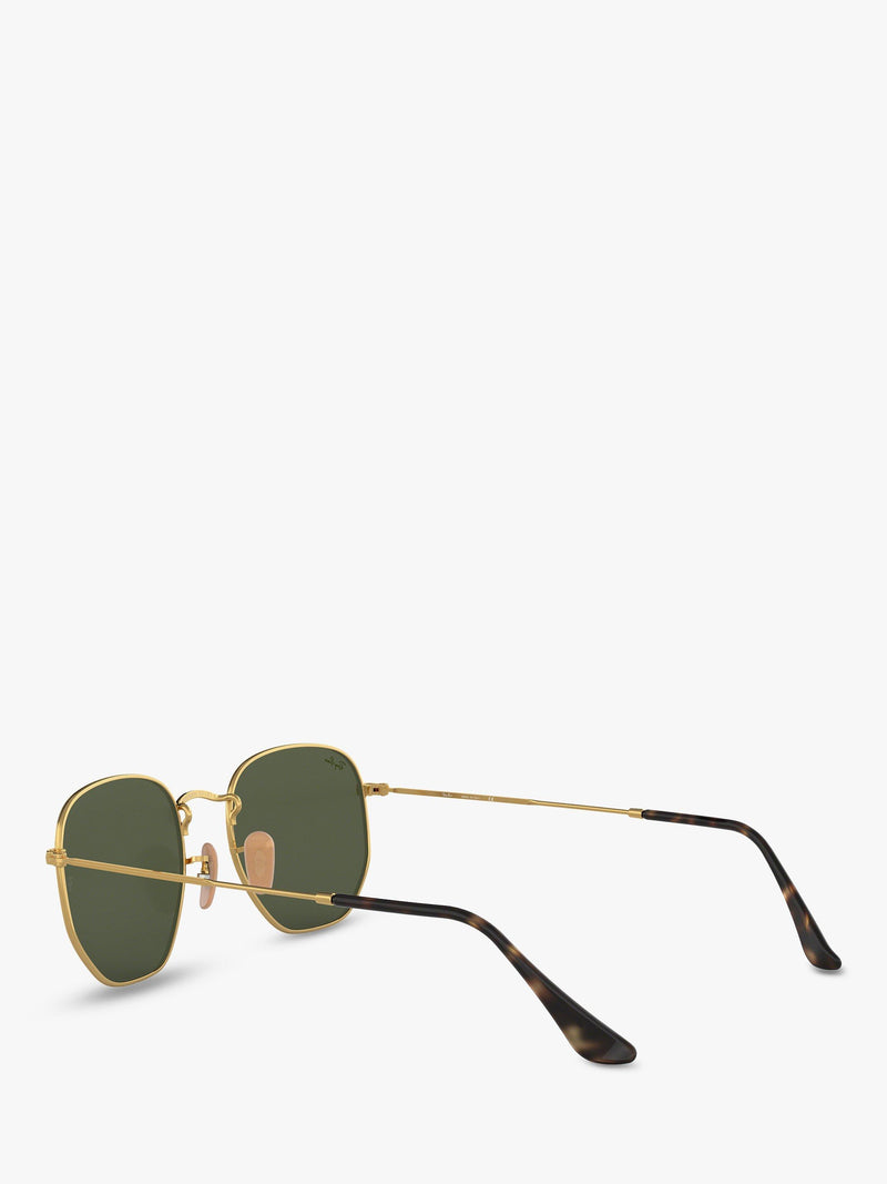 Ray-Ban hexagonal sunglasses gold green 54mm, imported from the UK