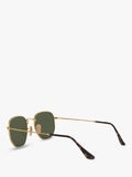 Ray-Ban hexagonal sunglasses gold green 54mm, imported from the UK