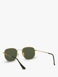 Ray-Ban hexagonal sunglasses gold green 54mm, imported from the UK