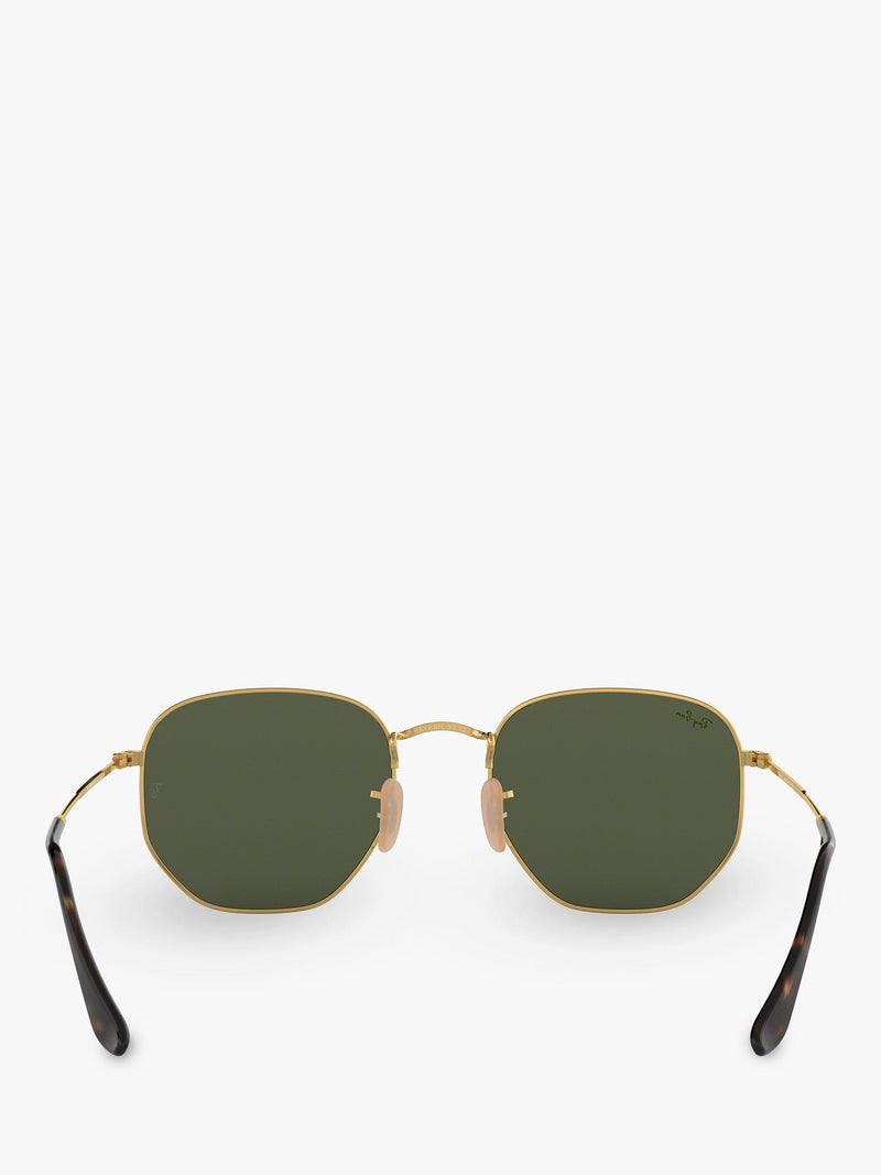 Ray-Ban hexagonal sunglasses gold green 54mm, imported from the UK