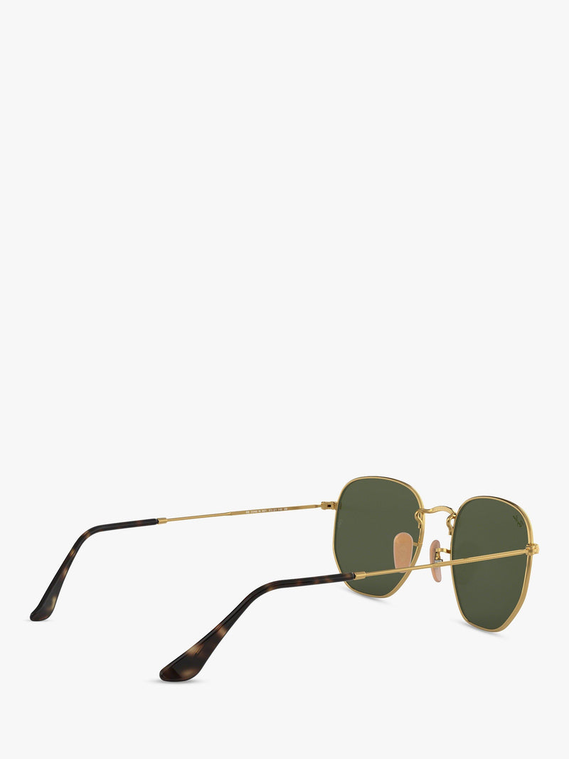 Ray-Ban hexagonal sunglasses gold green 54mm, imported from the UK