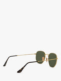 Ray-Ban hexagonal sunglasses gold green 54mm, imported from the UK