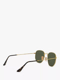 Ray-Ban hexagonal sunglasses gold green 54mm, imported from the UK