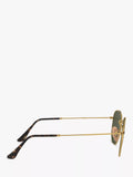 Ray-Ban hexagonal sunglasses gold green 54mm, imported from the UK