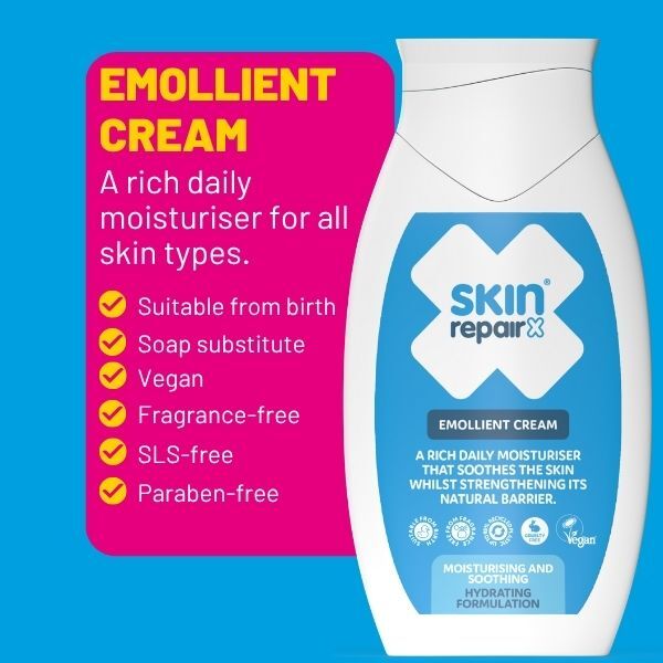 SkinRepairX Vegan Emollient Cream 500ml (British brand)