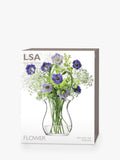 Clear glass flower posy vase by LSA International, 23cm tall, UK version