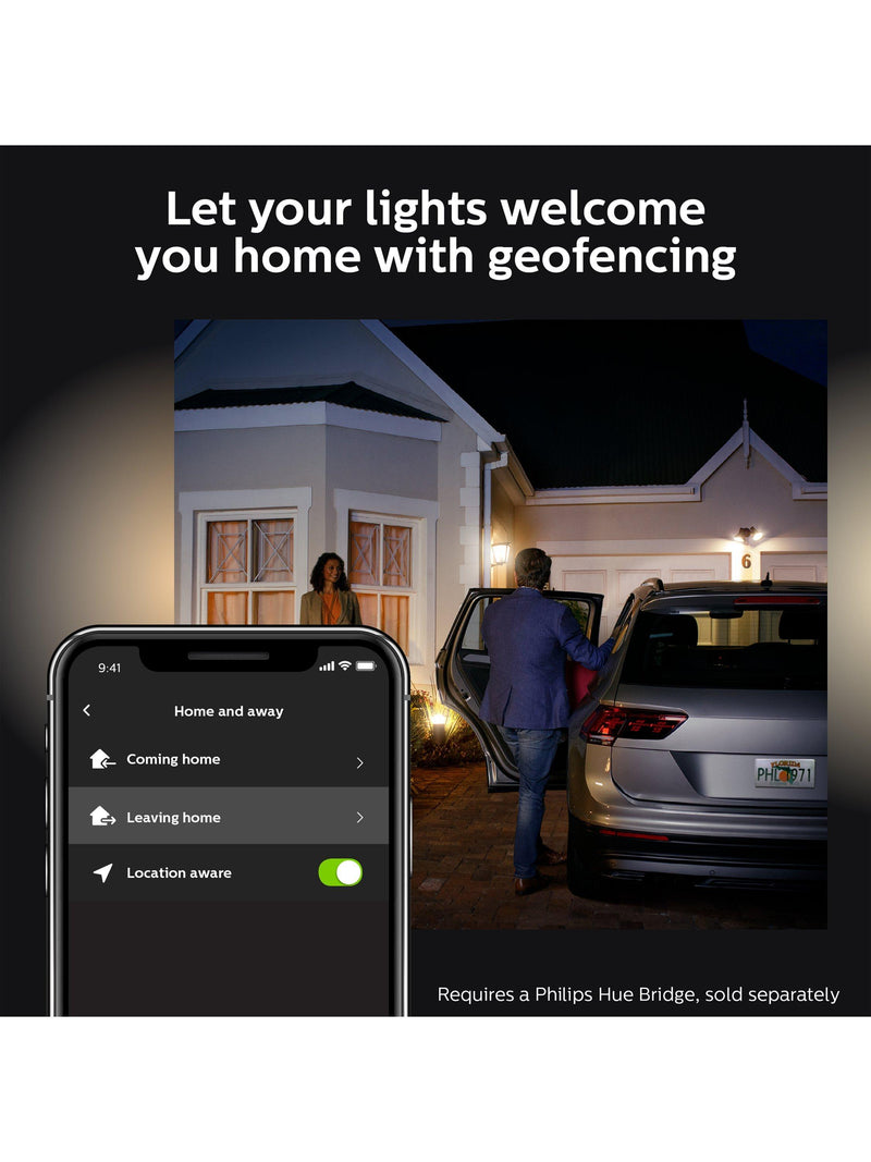Philips Hue smart outdoor floodlight black, UK version