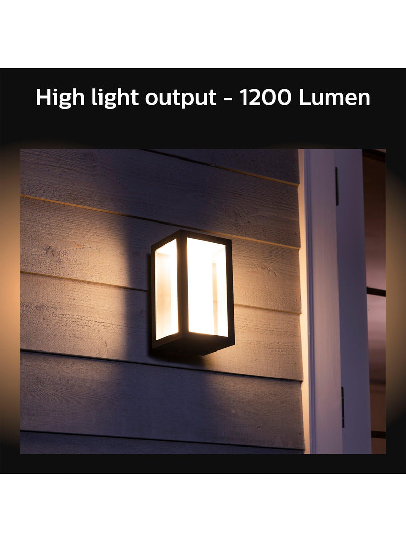 Philips Hue Impress outdoor wall light black, imported from the UK