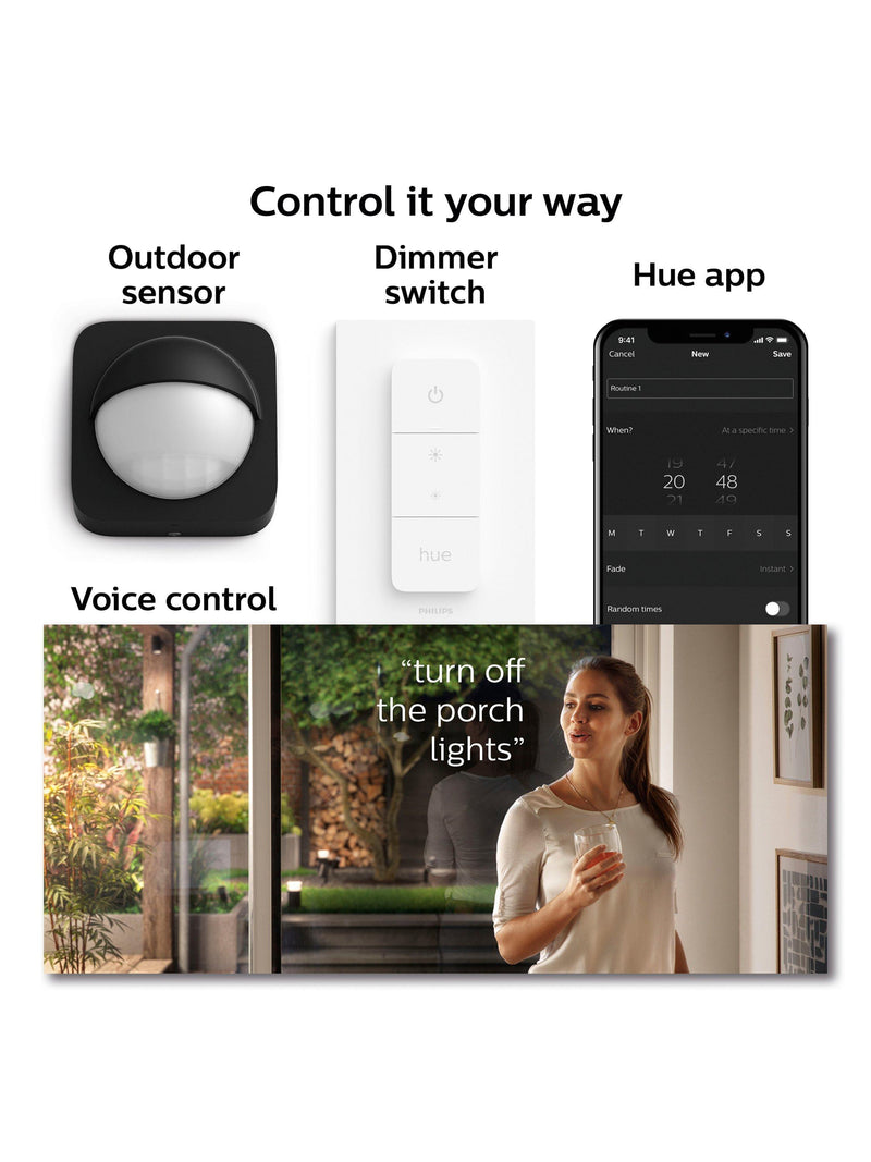 Philips Hue Impress outdoor wall light black, imported from the UK