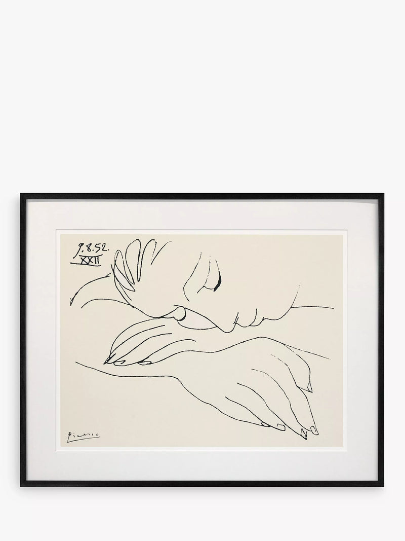 Pablo Picasso War and Peace framed print with mount 72 x 90cm, UK version