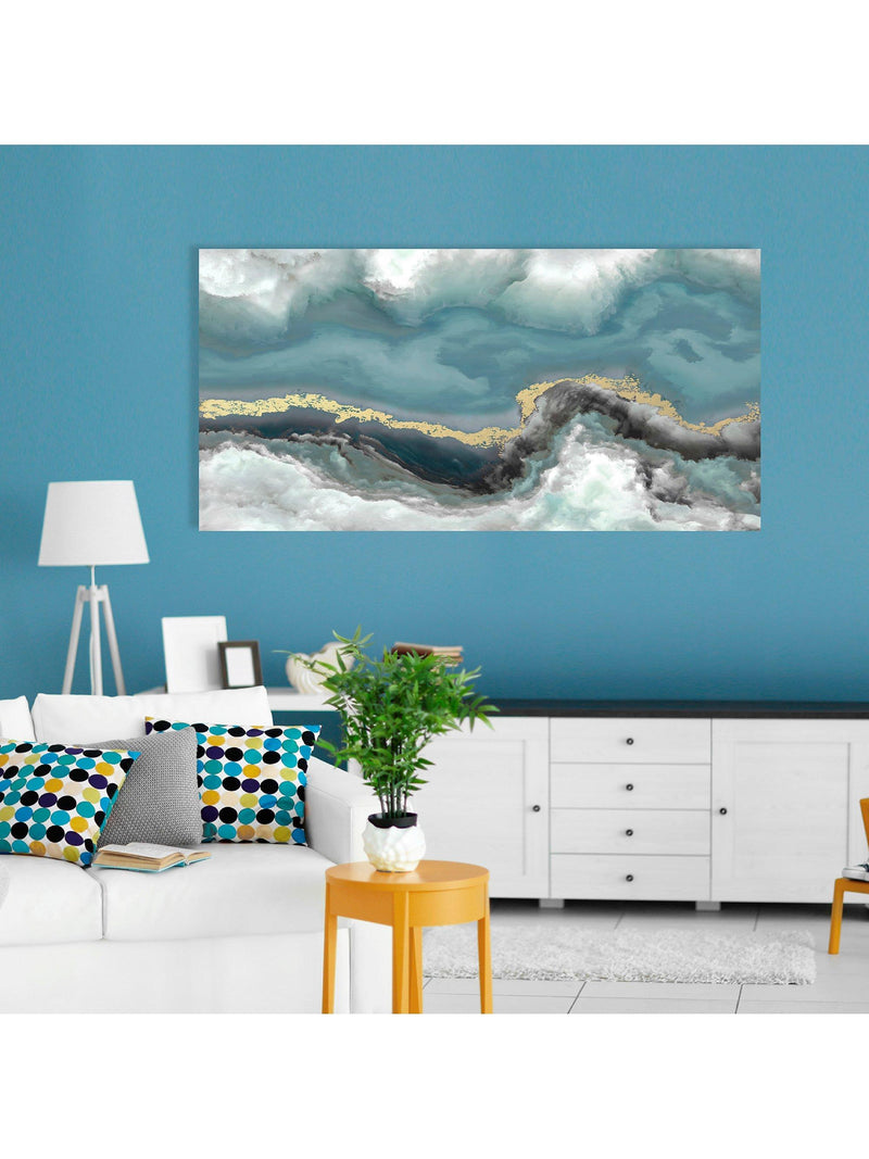 Dominic James Studio Influx abstract canvas print 60x120cm - British product