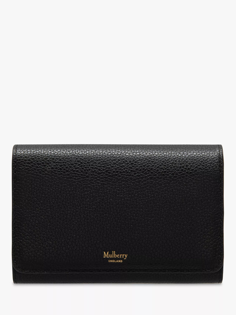 Mulberry Continental Small Classic Grain Leather Medium French Purse