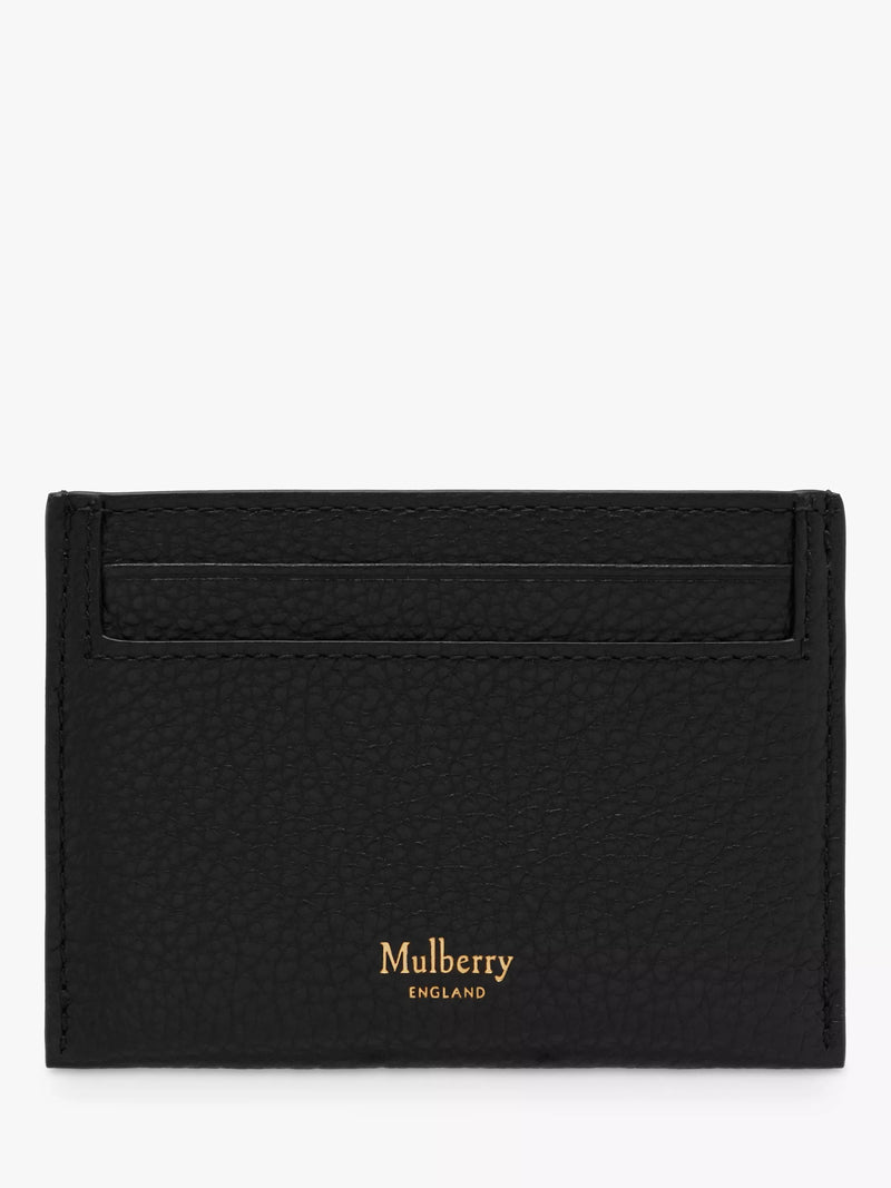 Mulberry Continental Small Classic Grain Leather Credit Card Slip