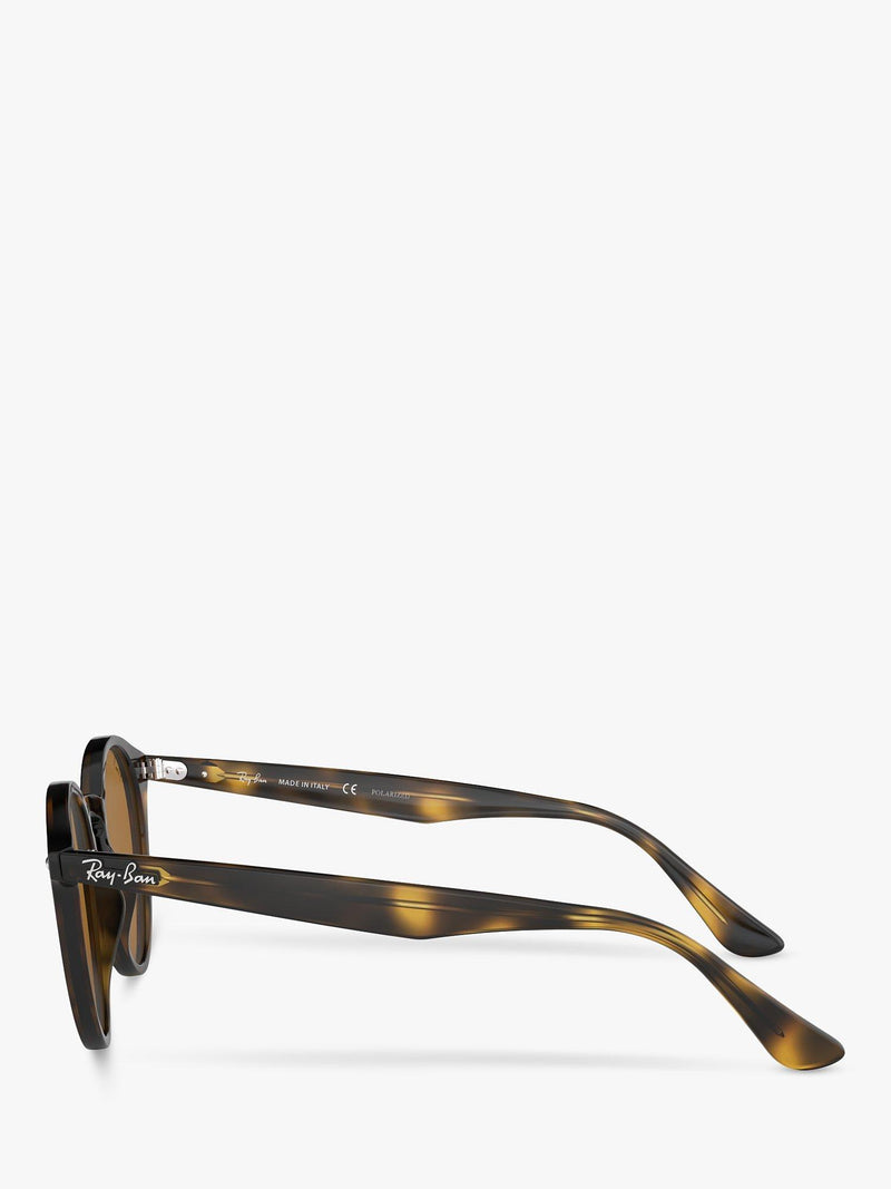 Ray-Ban round sunglasses shiny dark Havana 49mm - British product