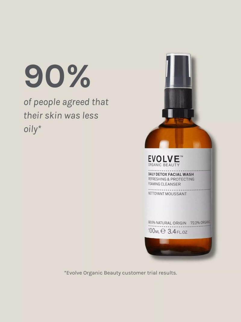 Evolve Organic Beauty Daily Detox Facial Wash 100ml - British product