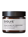 Evolve Organic Beauty Radiant Glow 2-in-1 Mask Scrub 60ml - British product