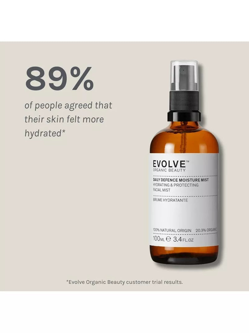 Evolve Organic Beauty Daily Defence Moisture Mist 100ml - British product