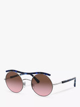 John Lewis Giorgio Armani AR6082 Women's Round Sunglasses 49mm- Buy online at McGrocer