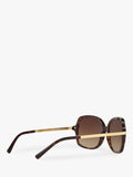 Michael Kors Adrianna II square sunglasses brown frame (British brand)