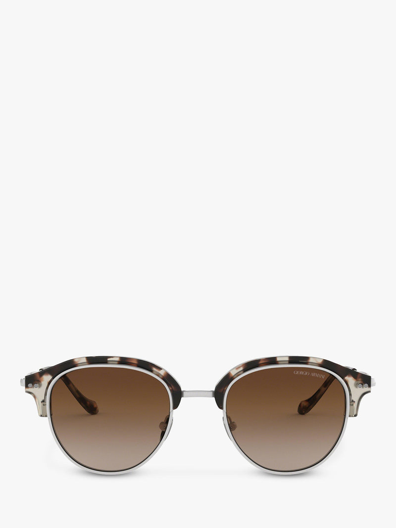 Giorgio Armani oval black frame sunglasses 50mm, imported from the UK