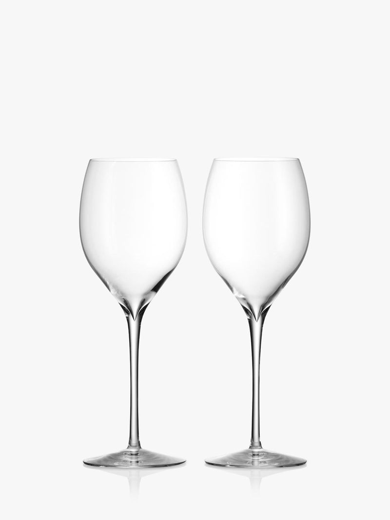 Lead-Free Crystal Wine Glasses Set of 2 for Chardonnay, 430ml